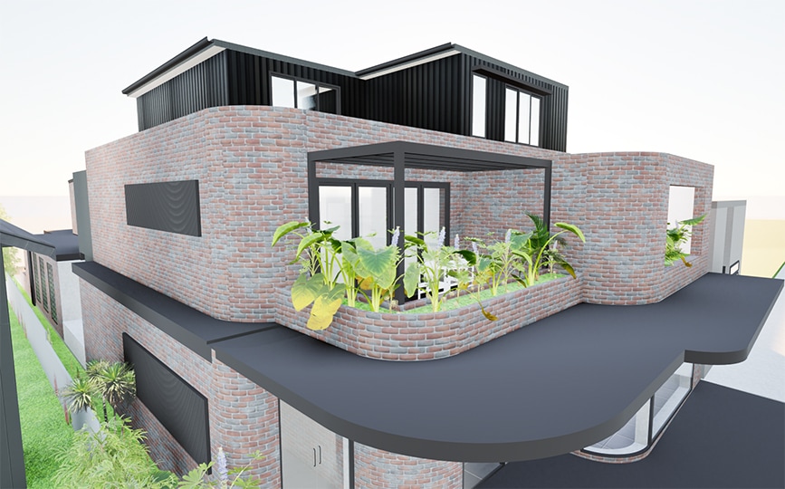 gymea bay side view render